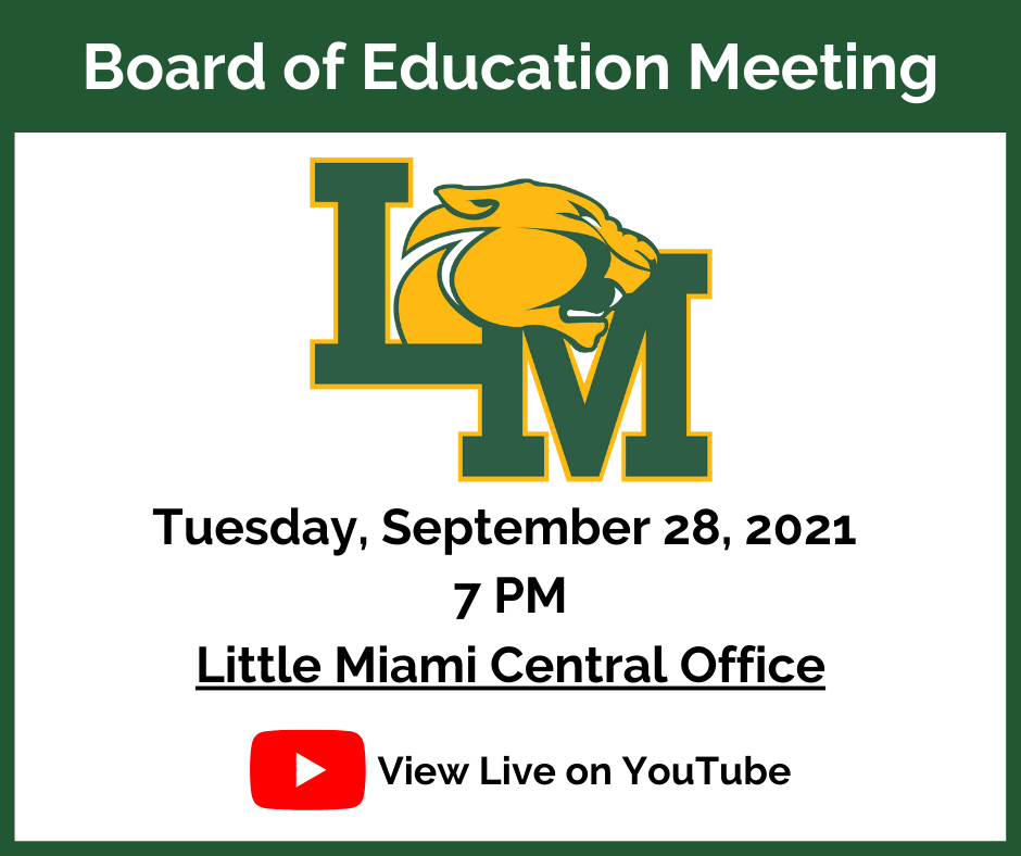 September Board of Education Meeting Notice